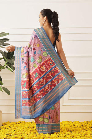 Pink Kalamkari Printed Silk Saree (SZ-DGUSHA-PN-3115)