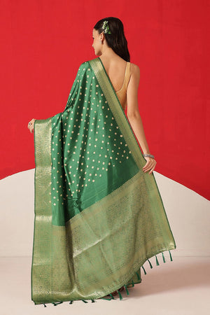 Green Printed Silk Saree (SZ-DGVAMA-GN-3051)