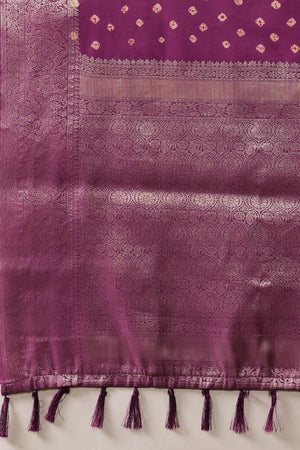 Violet Printed Silk Saree (SZ-DGVAMA-PP-3050)