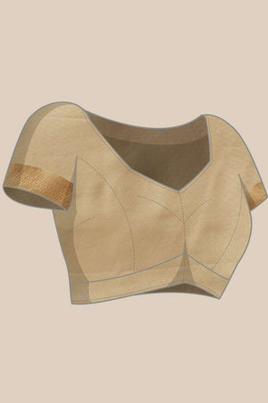 Cream Woven Cotton Saree