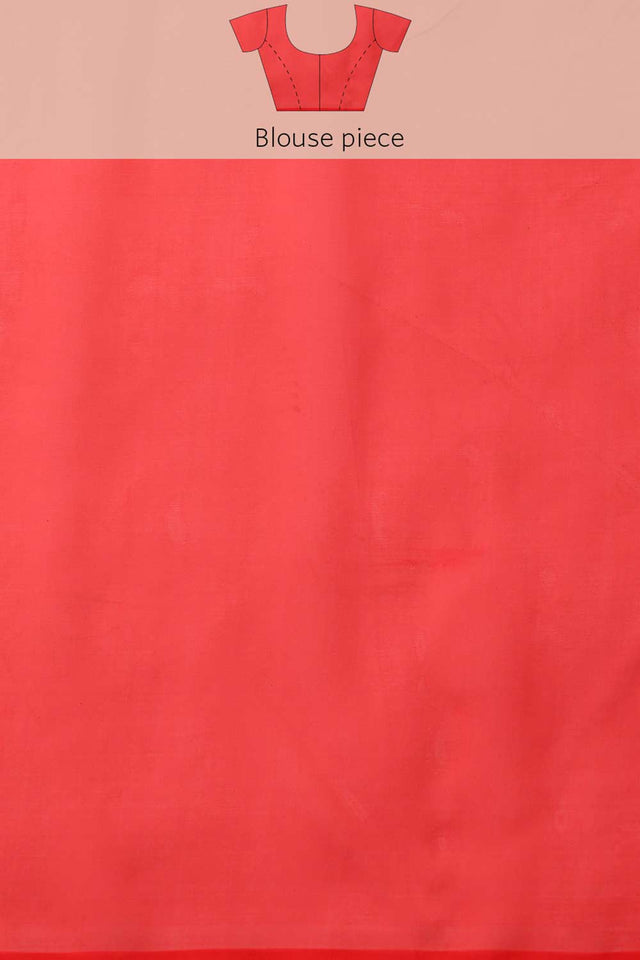 Parrot Green Polyester Printed Saree