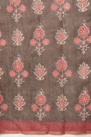 Black Ajrakh Printed Cotton Blend Saree (SZ-KLD-AJRAKH-3290)