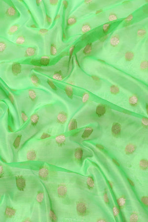 Dark Green Floral Printed Art Silk Saree