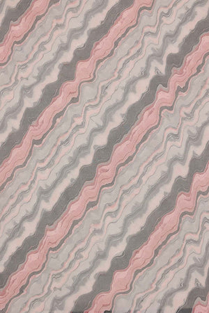 Grey Colored Soft Silk Abstract Printed Saree