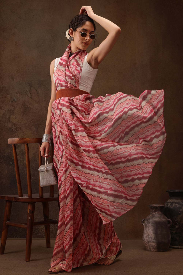 Multicolored Soft Silk Abstract Printed Saree (SZ-LEELA-MUL-2206)