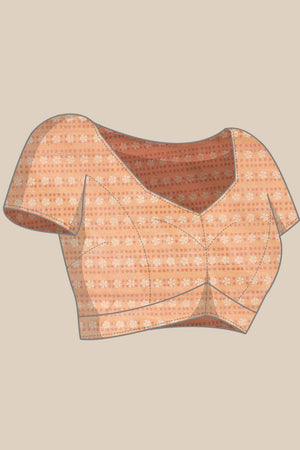 Mustard Floral Printed Cotton Blend Saree