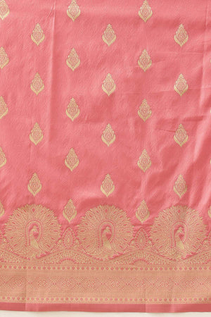 Pink Woven Soft Silk Saree (SZ-NOOR-1-PN-3080)