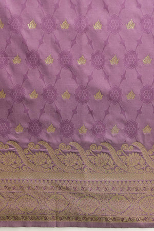 Violet Floral Woven Soft Silk Saree (SZ-NOOR-4-PP-3089)