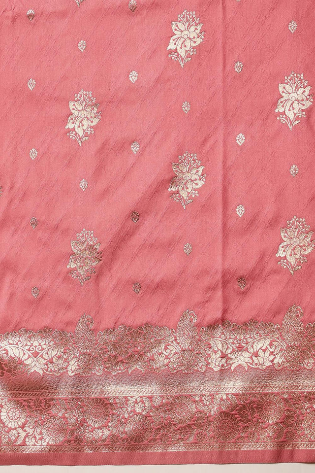 Pink Woven Silk Saree (SZ-NOOR-PN-3076)