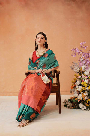 Blue Banarasi  Silk Zari Saree