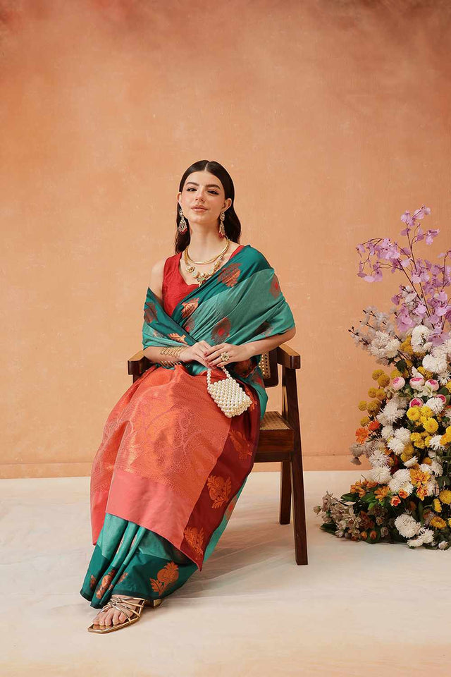 Blue Banarasi  Silk Zari Saree