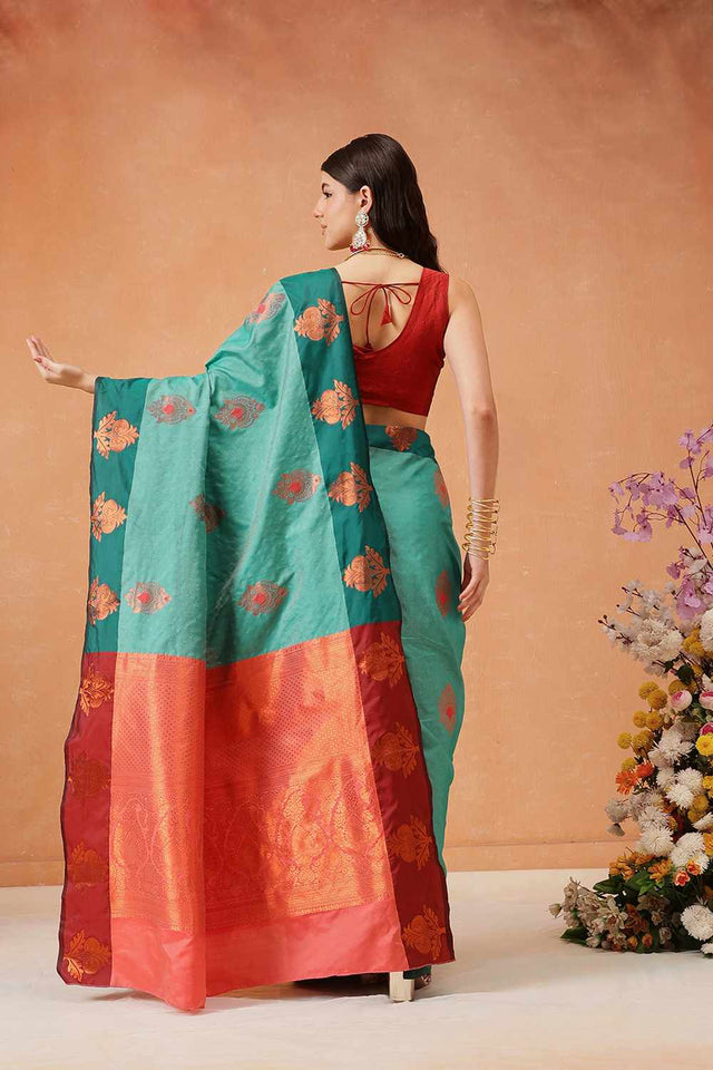 Blue Banarasi  Silk Zari Saree