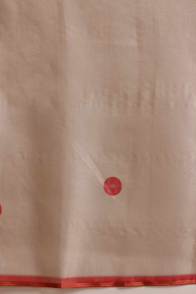 Beige Solid Tissue  Saree