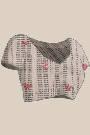 Blue  Floral Printed Tissue  Saree