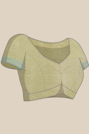 Beige Woven Kanjivaram Silk Saree