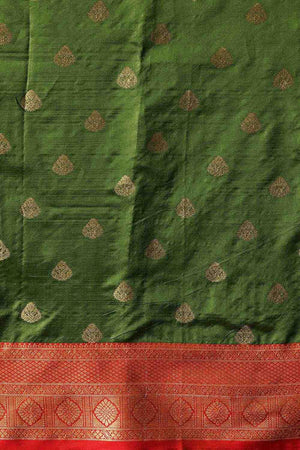 Green Zari Woven Kanjivaram Silk Saree