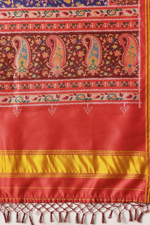 Blue Patola Printed Silk Dupatta (SZDGDP-PATOLA-170)