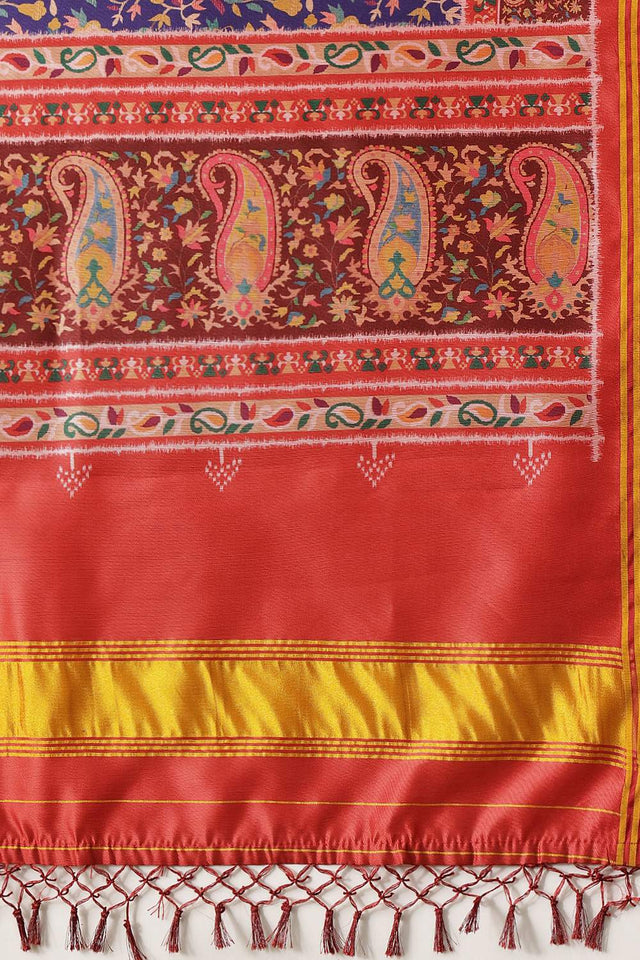 Blue Patola Printed Silk Dupatta (SZDGDP-PATOLA-170)