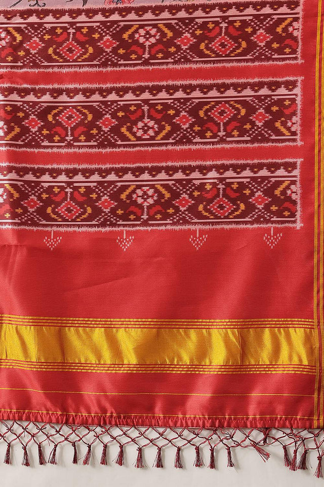 Violet Patola Printed Silk Dupatta (SZDGDP-PATOLA-174)