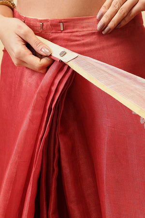 Black Floral Printed Cotton Blend Ready to Wear Saree