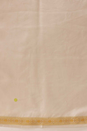 White Floral Printed Art Silk Ready to Wear Saree