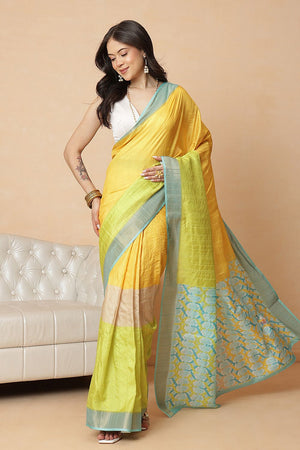 Multi Color Printed Silk Blend Saree (SZR-DGRANGOLI-MUL-2074)