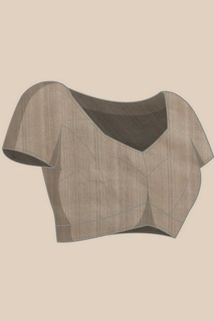 Beige Madhubani Printed Cotton Blend Ready to Wear Saree