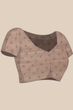 Beige Madhubani Printed Cotton Blend Ready to Wear Saree