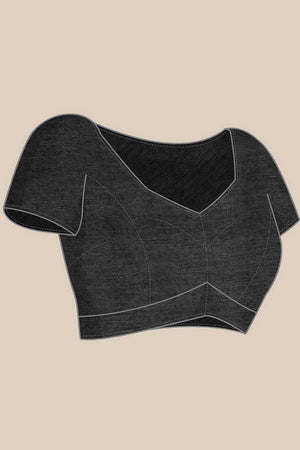 Beige Abstract Printed Cotton Blend Ready to Wear Saree