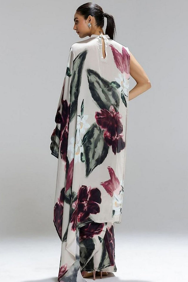 Multi Color Printed Satin Saree (Sudha-163)