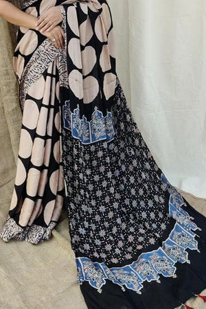 Multi Color Printed Satin Saree (Sudha-177)