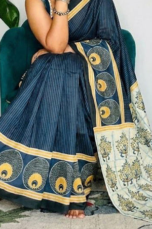 Multi Color Printed Satin Saree (Sudha-204)