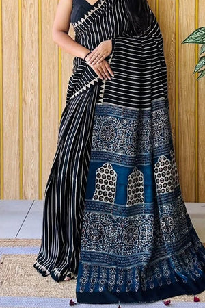 Multi Color Printed Satin Saree (Sudha-221)