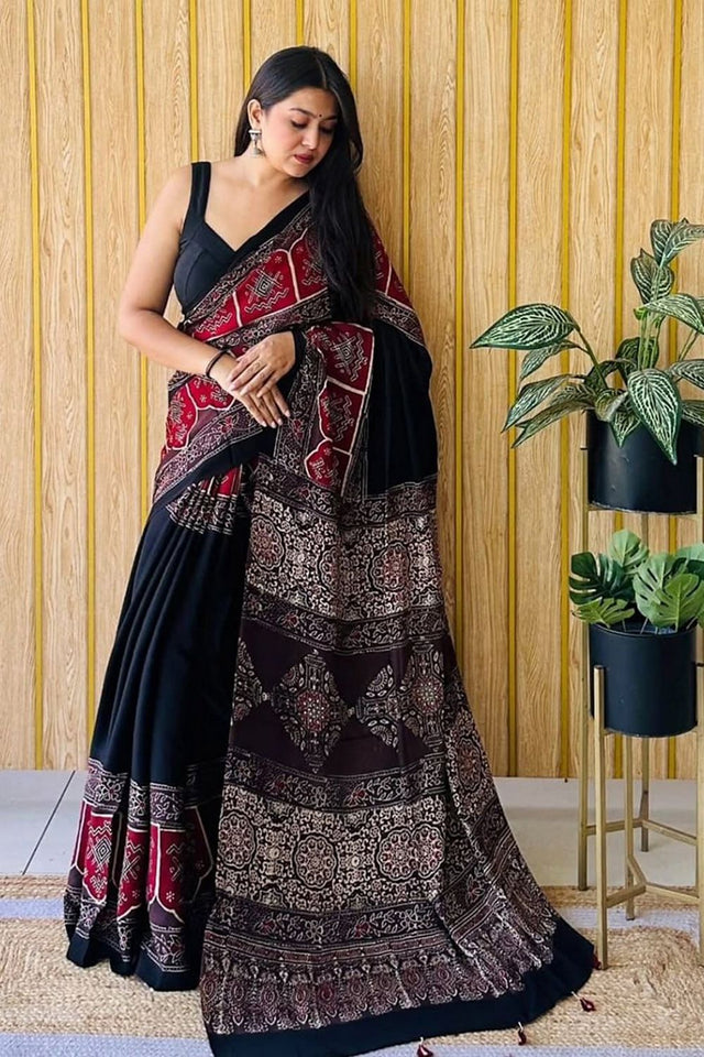 Multi Color Printed Satin Saree (Sudha-223)