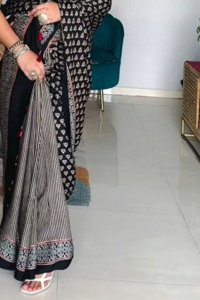 Multi Color Printed Satin Saree (Sudha-234)
