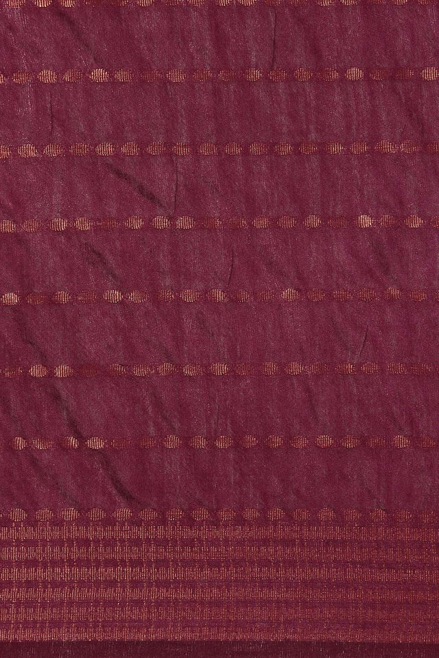 Purple Silk Blend Woven Saree