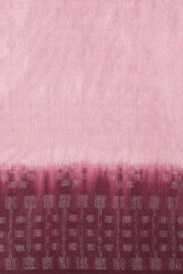 Purple Silk Blend Woven Saree