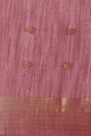 Purple Silk Blend Woven Saree (TRMQQF4H2118)