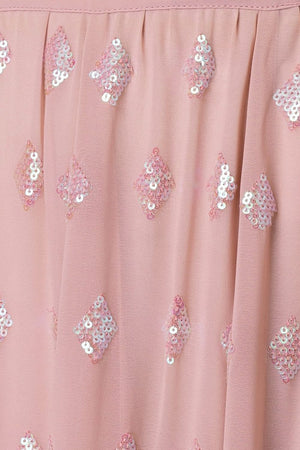 Pink Embroidered Georgette Lehenga (WF-5087-Pink)