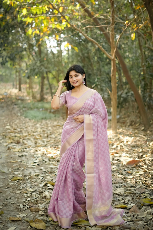 Purple Woven Art Silk Saree (Eth_SR_176)