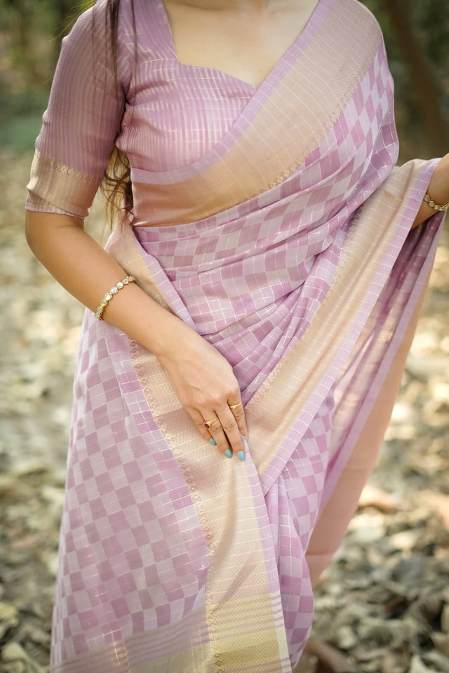 Purple Woven Art Silk Saree (Eth_SR_176)