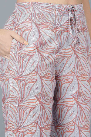 Yellow Cotton Flared Kurti Palazzo With Dupatta