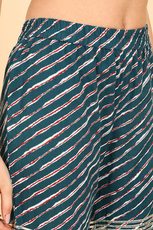 White Cotton Straight Kurta Pant With Dupatta Set