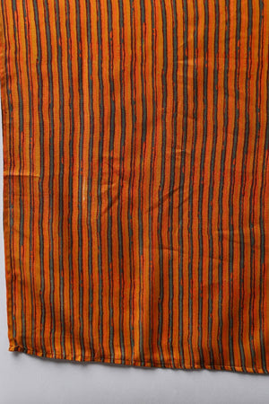 Yellow Viscose Rayon Floral Printed Straight Cut Suit Set