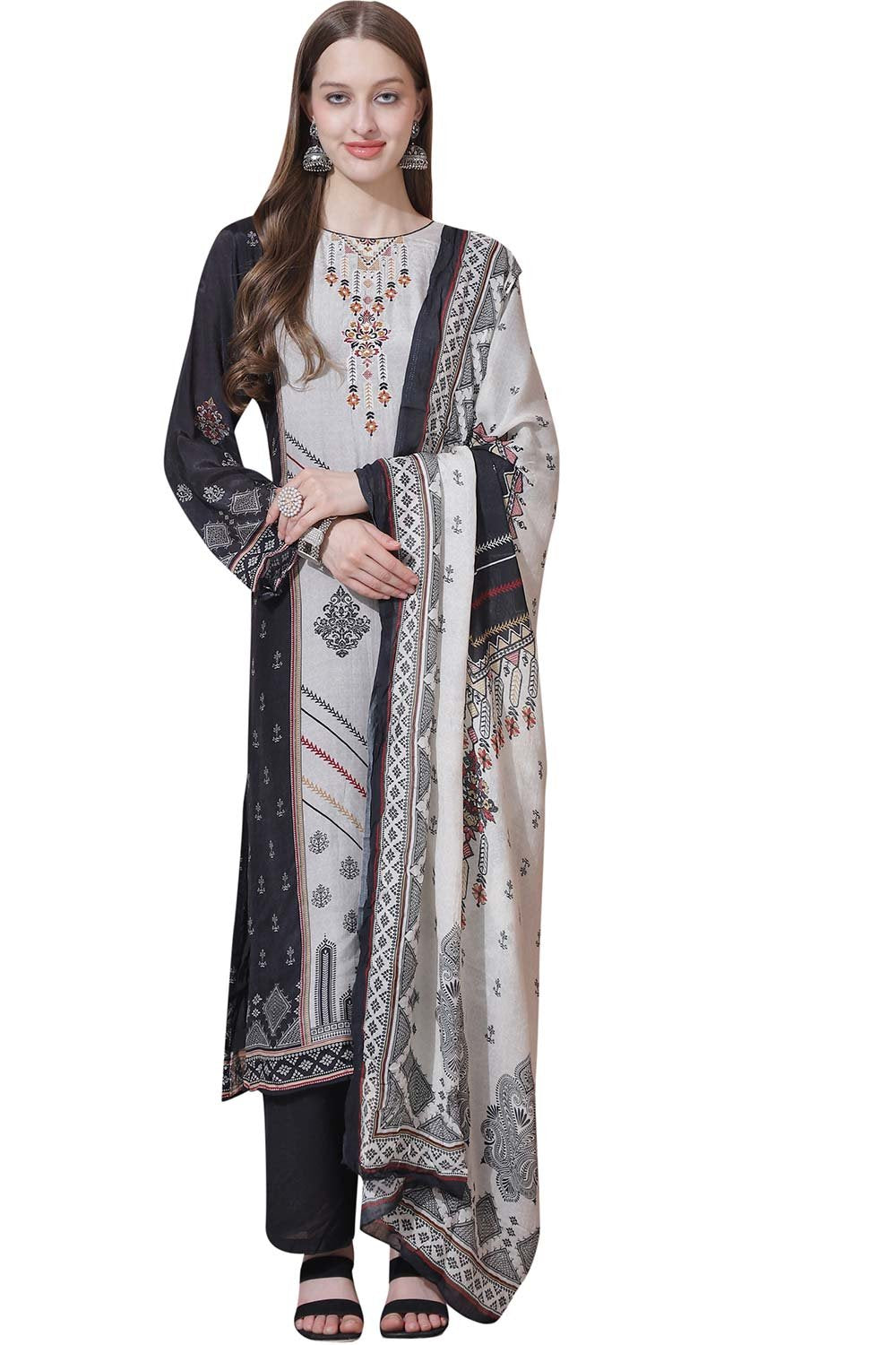 muslin silk dress material KILORY SUHAGINI MUSLIN SILK DRESS MATERIAL