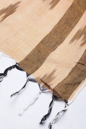 Women's Brown Cotton Dupatta
