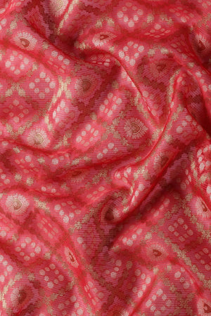 Orange Silk Blend Saree