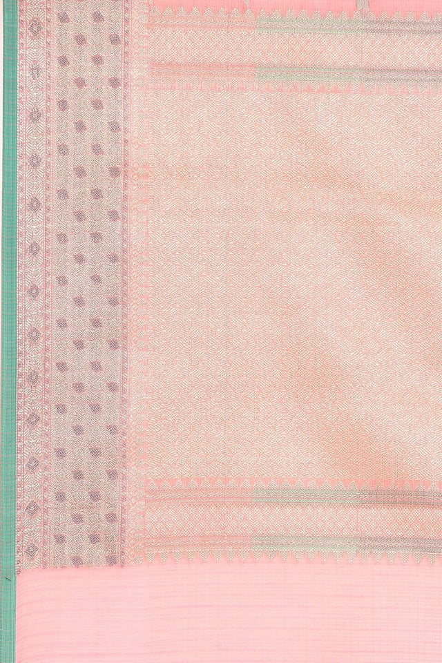 Pink Silk Blend Saree