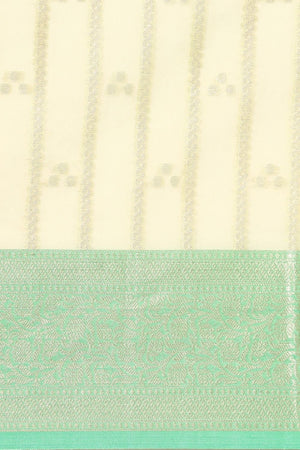 Green Silk Blend Saree