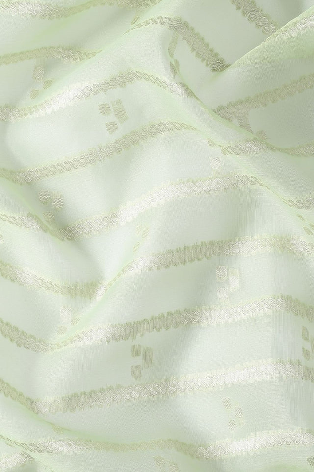 Green Silk Blend Saree